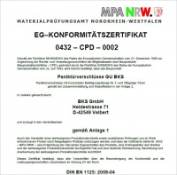 Сертификат GU-BKS Антипаника DIN EN 1125 Сертификат GU-BKS Антипаника DIN EN 1125